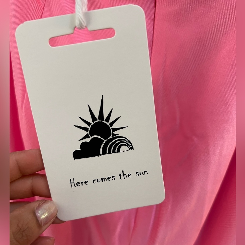Here comes the sun LET'S DANCE MIDI DRESS PINK size M - Picture 8 of 9